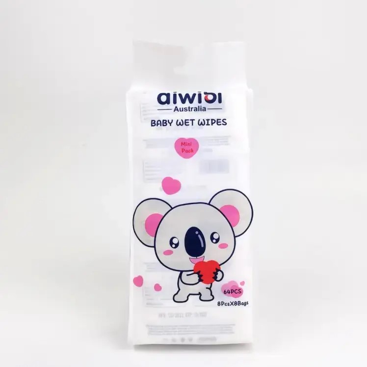 Aiwibi Mini Pocket Portable Wet Wipes 64 Pcs