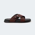 KAIRO 317SK -Maroon Slides For Men -Caliber Shoes Nepal