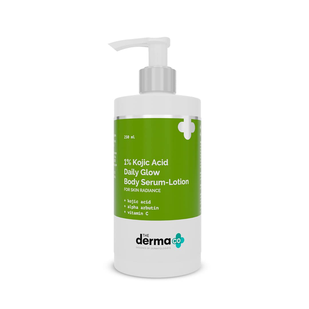 The Derma Co. 1% Kojic Acid Daily Glow Body Serum-Lotion For Skin Radiance, 250ml (8904417301632)