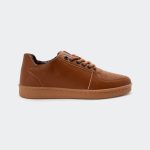 IRIS 694W -Brown Casual Sneakers For Women -Caliber Shoes Nepal