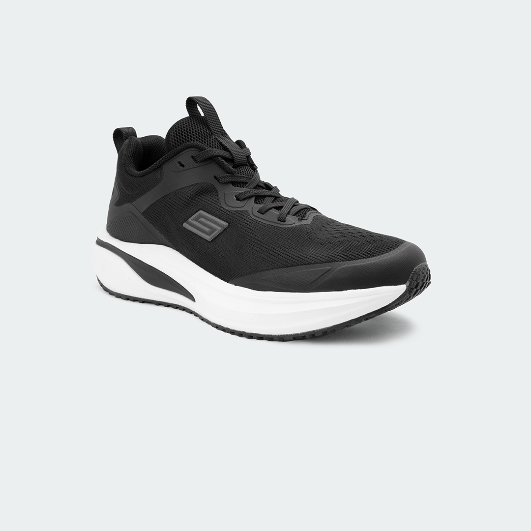 MONORUN 761.2 -Black/White Sports Shoes For Men -Caliber Shoes Nepal