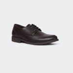 ALBERT A537G -Coffee Lace Up Formal Shoes For Men -Caliber Shoes Nepal