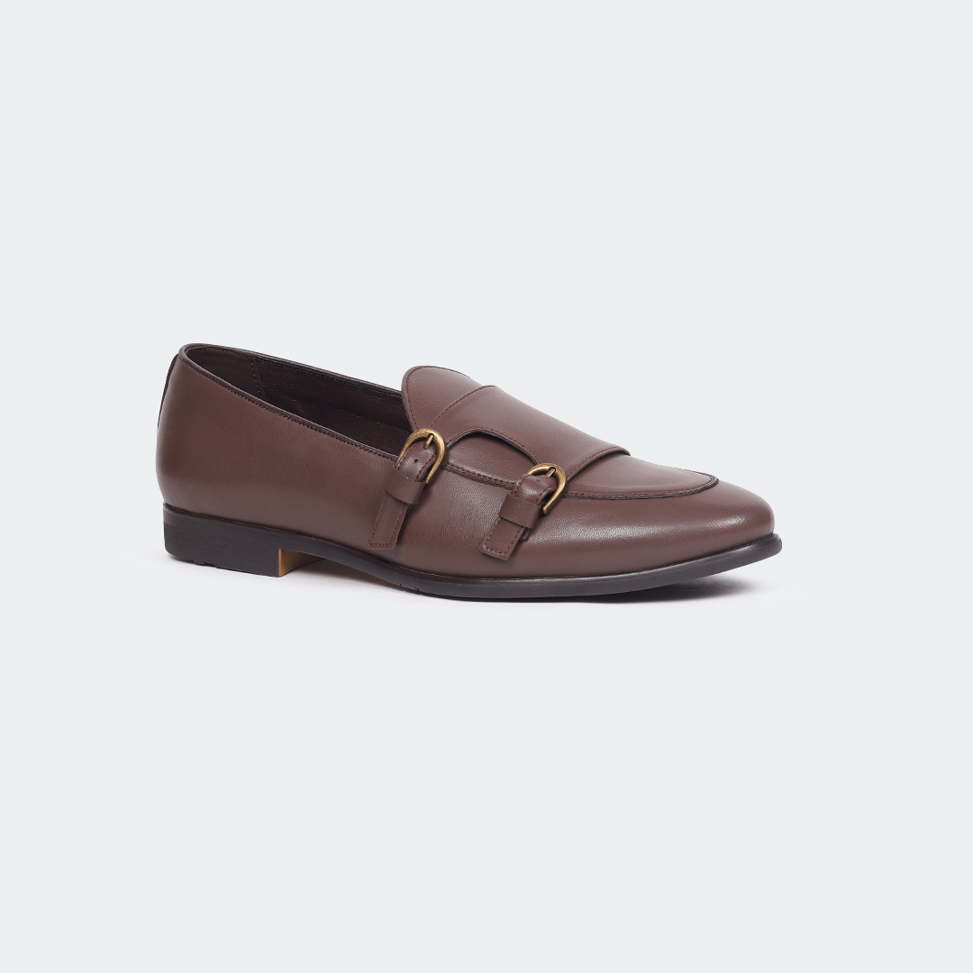 ANGELO B714C -Coffee Penny Loafers For Men -Caliber Shoes Nepal