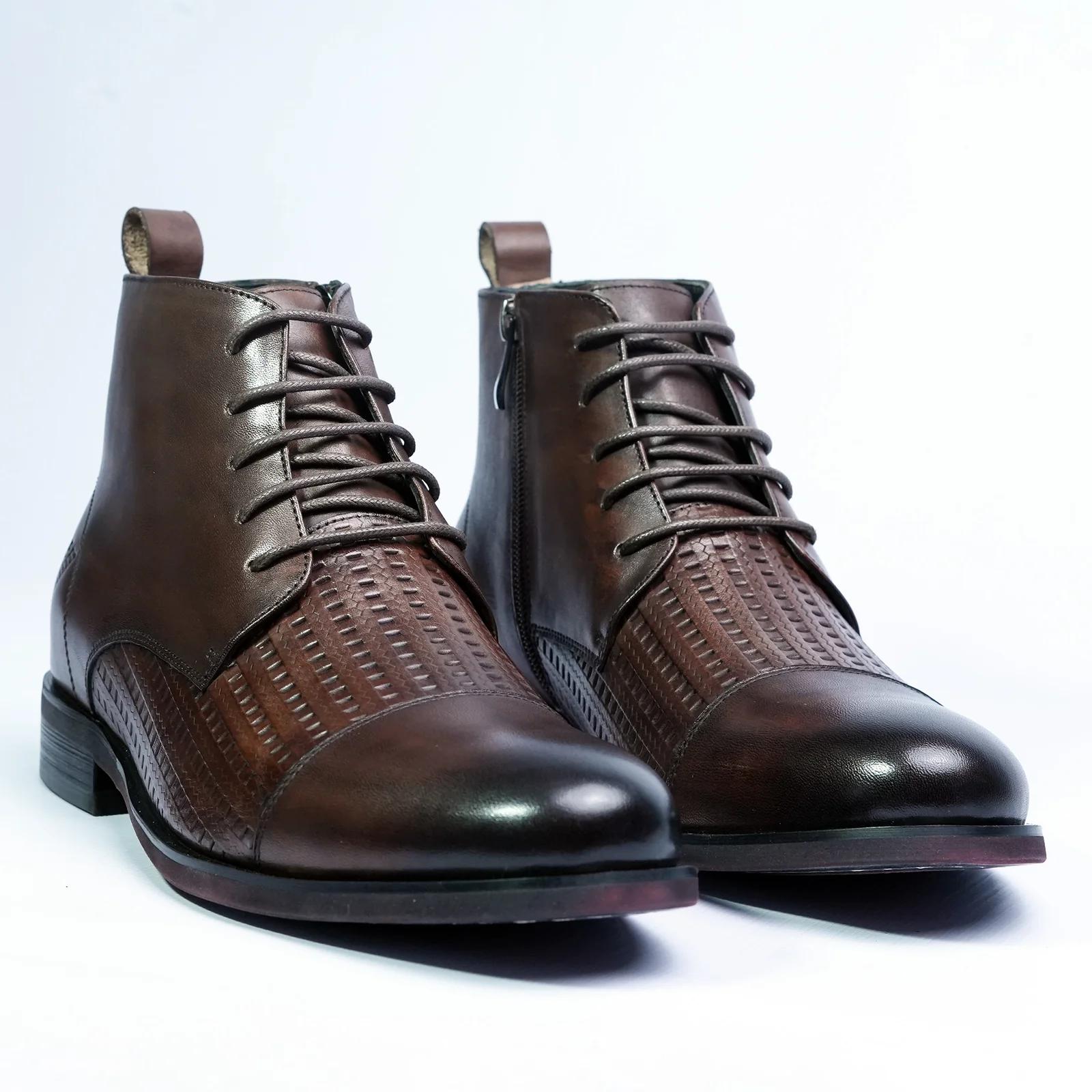 Men's Leather Ankle Boots GS101
