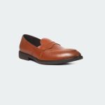 Y 543 C -Coffee/R Penny Formal Shoes For Men -Caliber Shoes Nepal