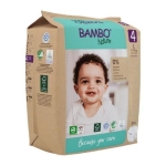 Bambo Nature Baby Diapers Size 4 L (7–14 kg) – 24 pcs (Pack of 3) Tape Style | Eco-Friendly, Soft & Sensitive Skin Safe Diapers