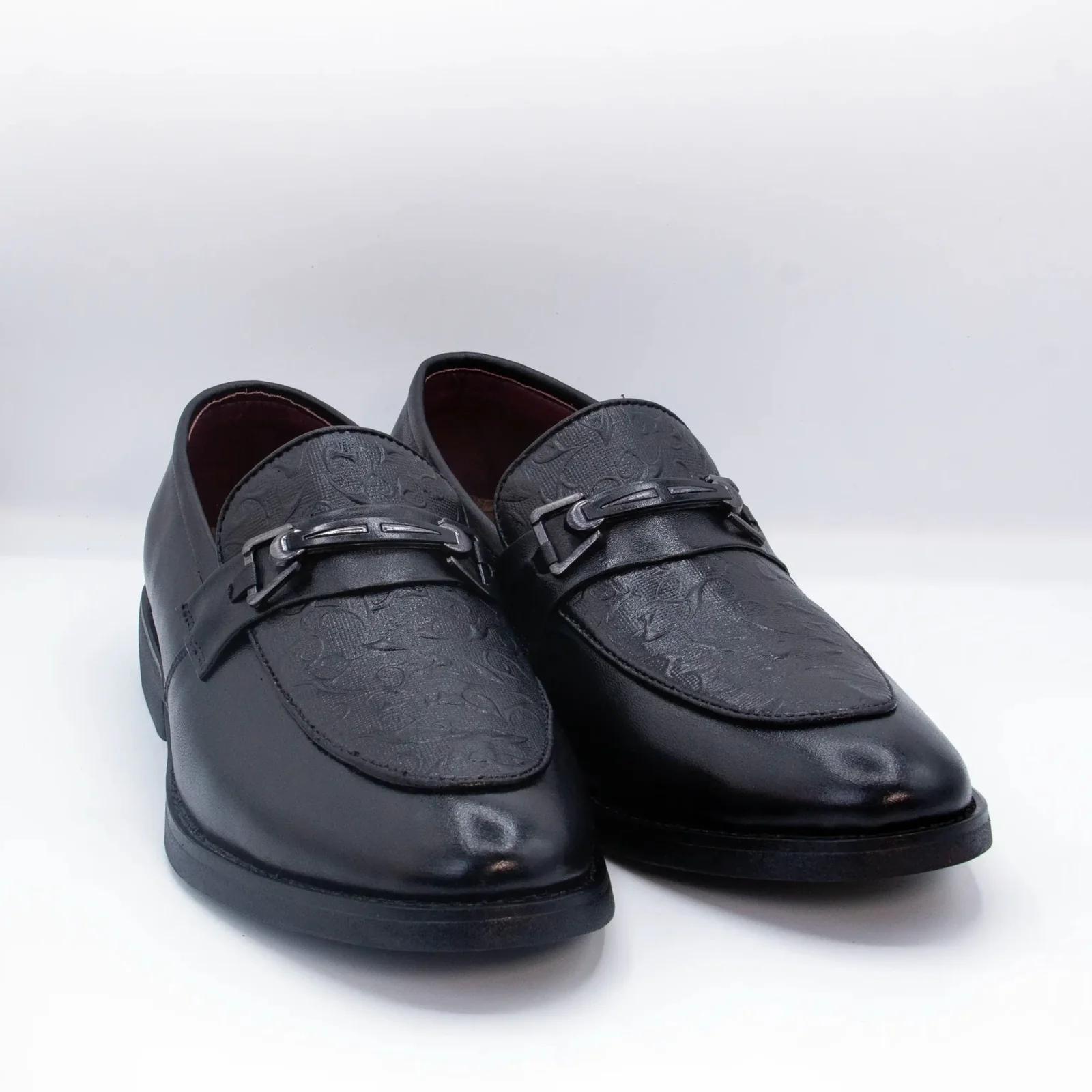 Men's Black Genuine Leather Party Shoes GS94