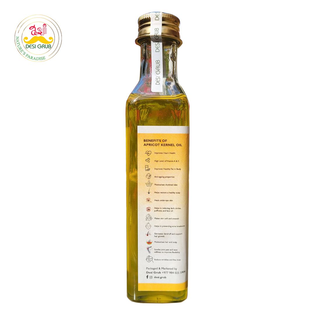 Desi Grub Extra Virgin Apricot Kernel Oil
