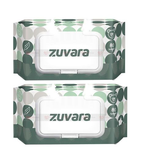 Zuvara water Wipes 80 pulls Pack Of 2
