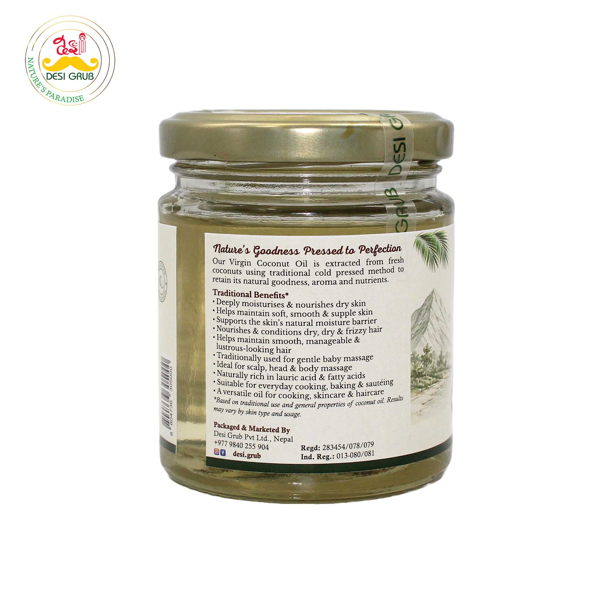 Desi Grub Virgin Coconut Oil 160Ml