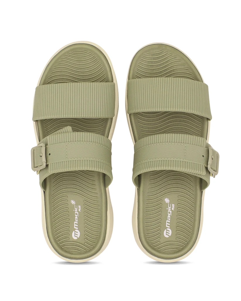 Doctor Sole Magic+ Women Slides – EVA Cushioned Dual Strap Comfort Sandals