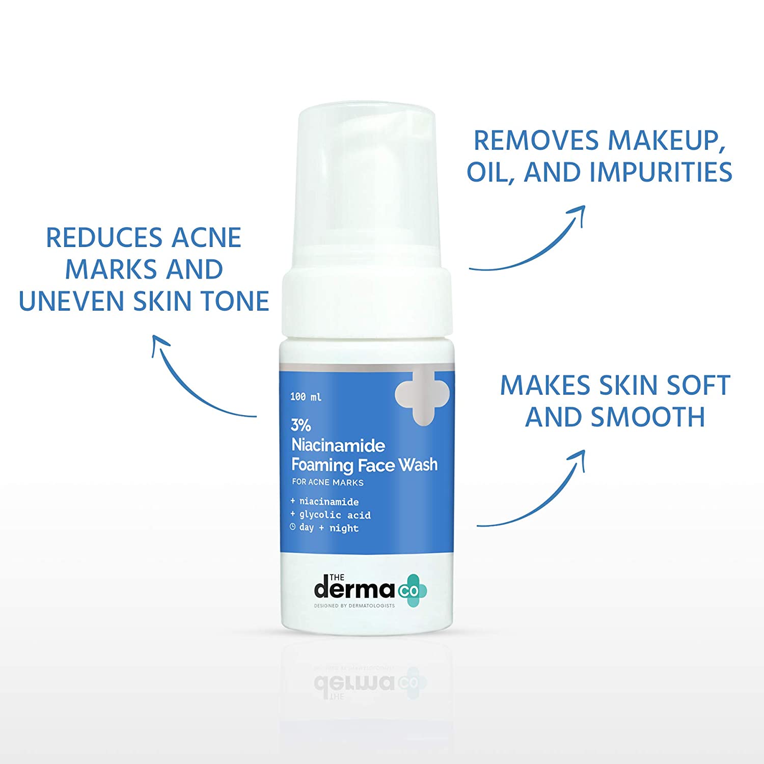 The Derma Co. 3% Niacinamide Foaming Face Wash, 100ml (8906087774808)