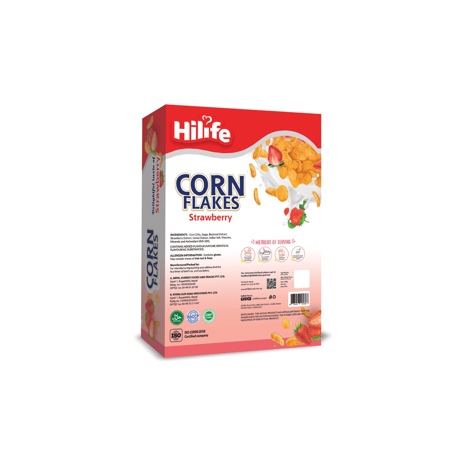Corn Flakes strawberry Flavor | 12-in-1 Power Breakfast | Nepal’s No. 1 Corn Flakes with strawberry flavor