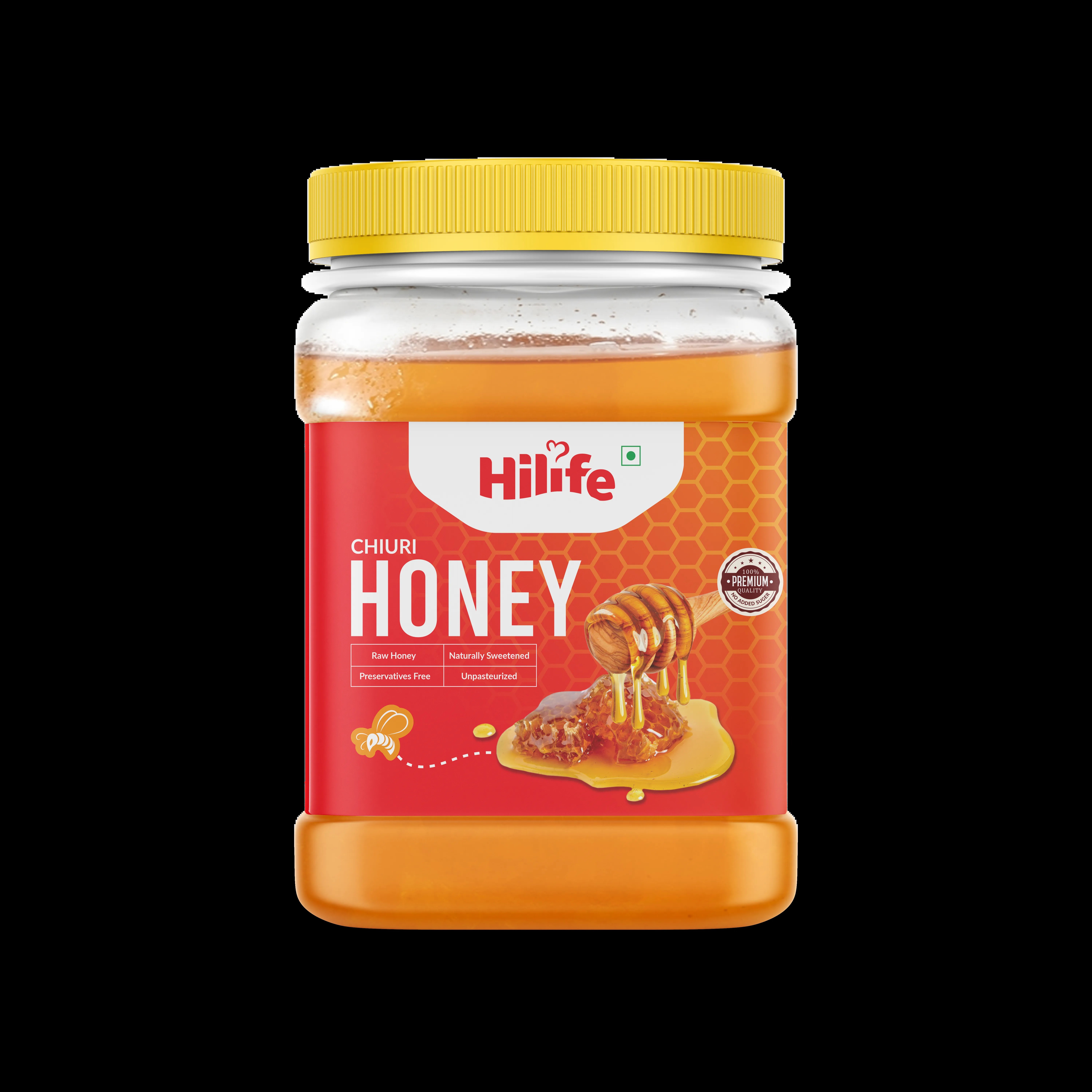 Hilife Mustard Honey | Pure, Natural, and Nutrient-Rich Honey from Nepa 500 G