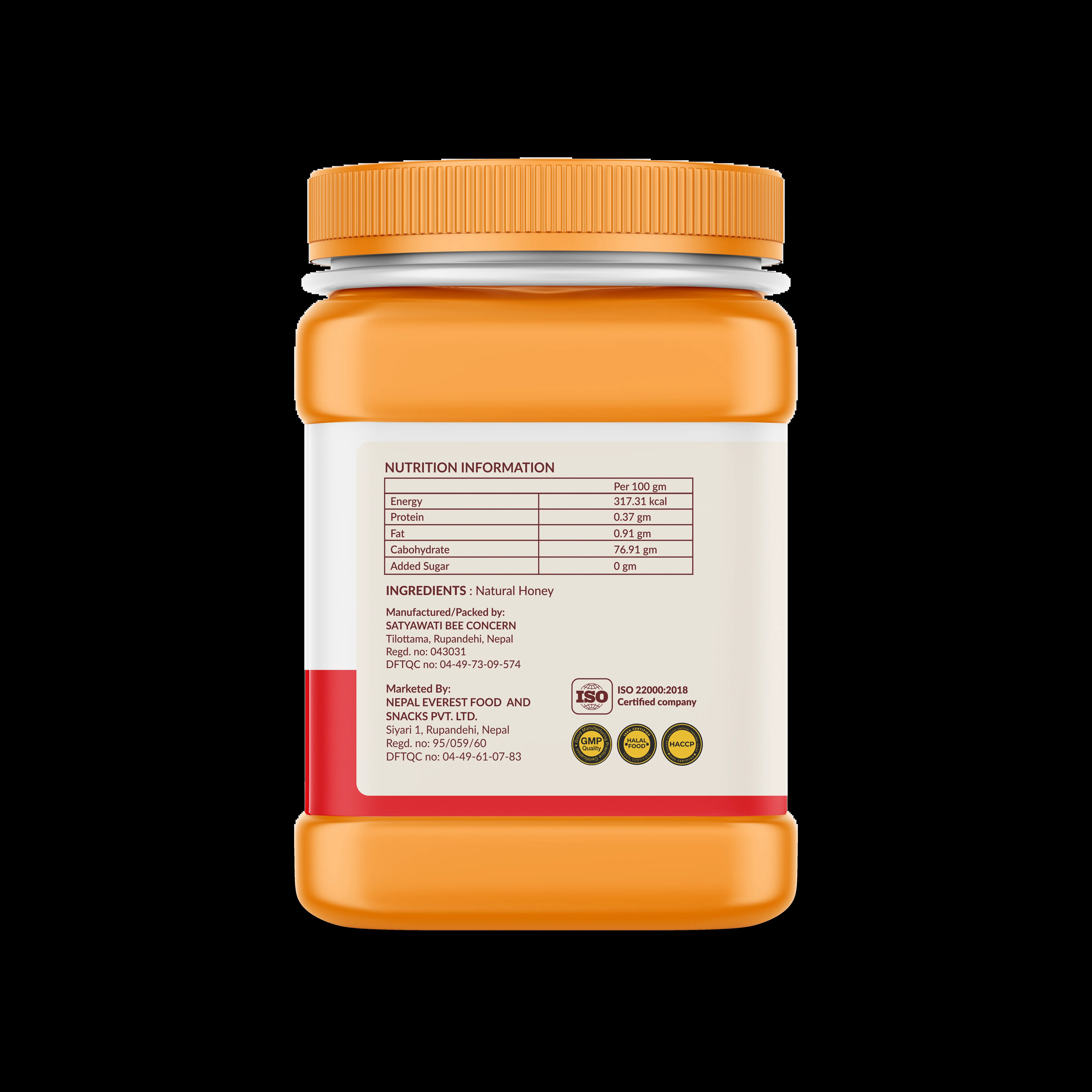Hilife Mustard Honey | Pure, Natural, and Nutrient-Rich Honey from Nepa 500 G