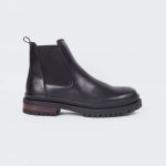 U483C ISABELLA -Black Boots For Women -Caliber Shoes Nepal