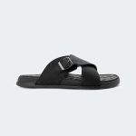KAIRO 317SK -Black Slides For Men -Caliber Shoes Nepal