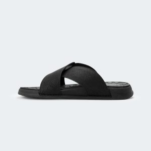 KAIRO 317SK -Black Slides For Men -Caliber Shoes Nepal