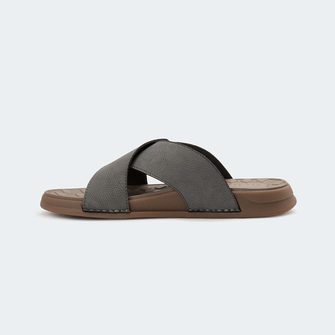 KAIRO 317SK – Grey Slides For Men – Caliber Shoes Nepal