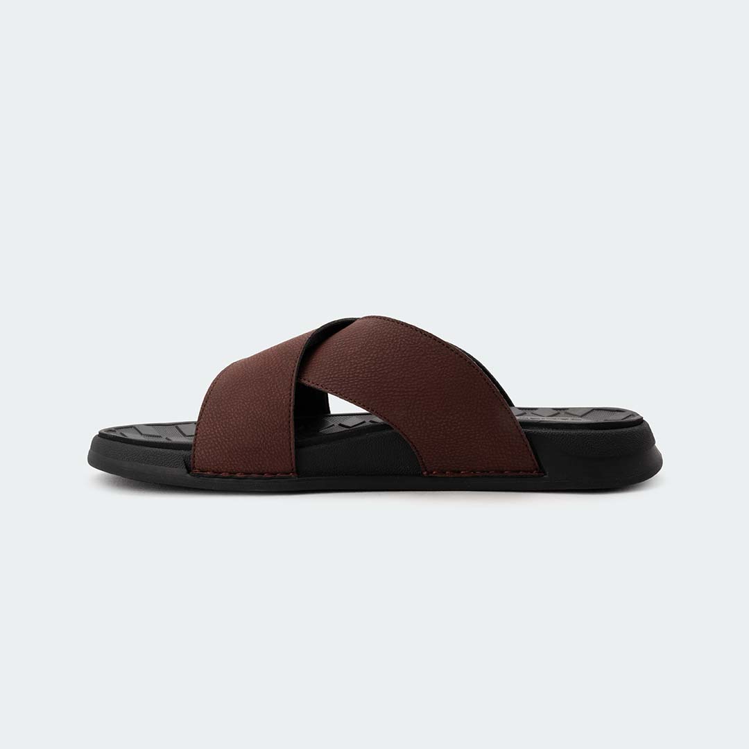 KAIRO 317SK -Maroon Slides For Men -Caliber Shoes Nepal