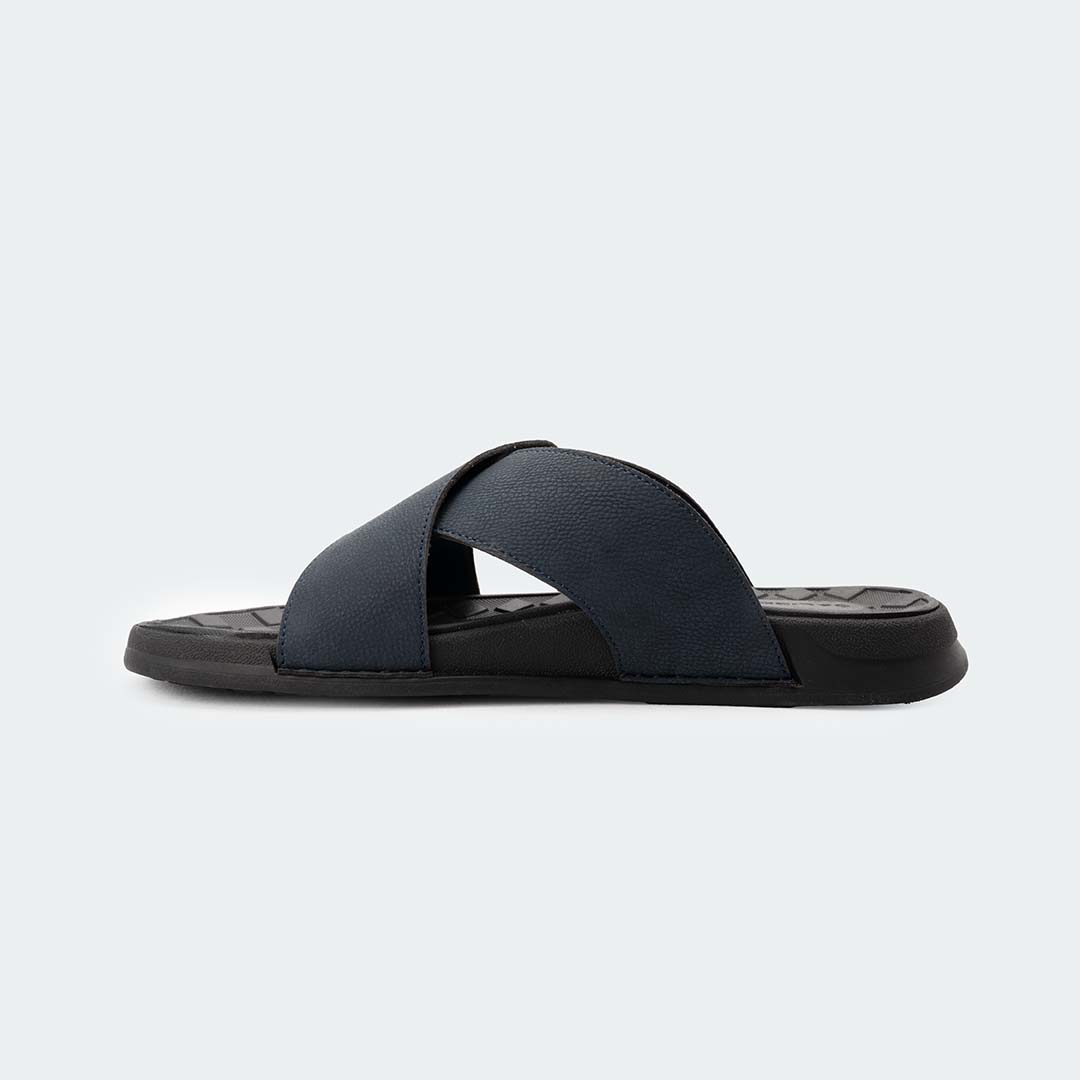 KAIRO 317SK – Navy Slides For Men – Caliber Shoes Nepal