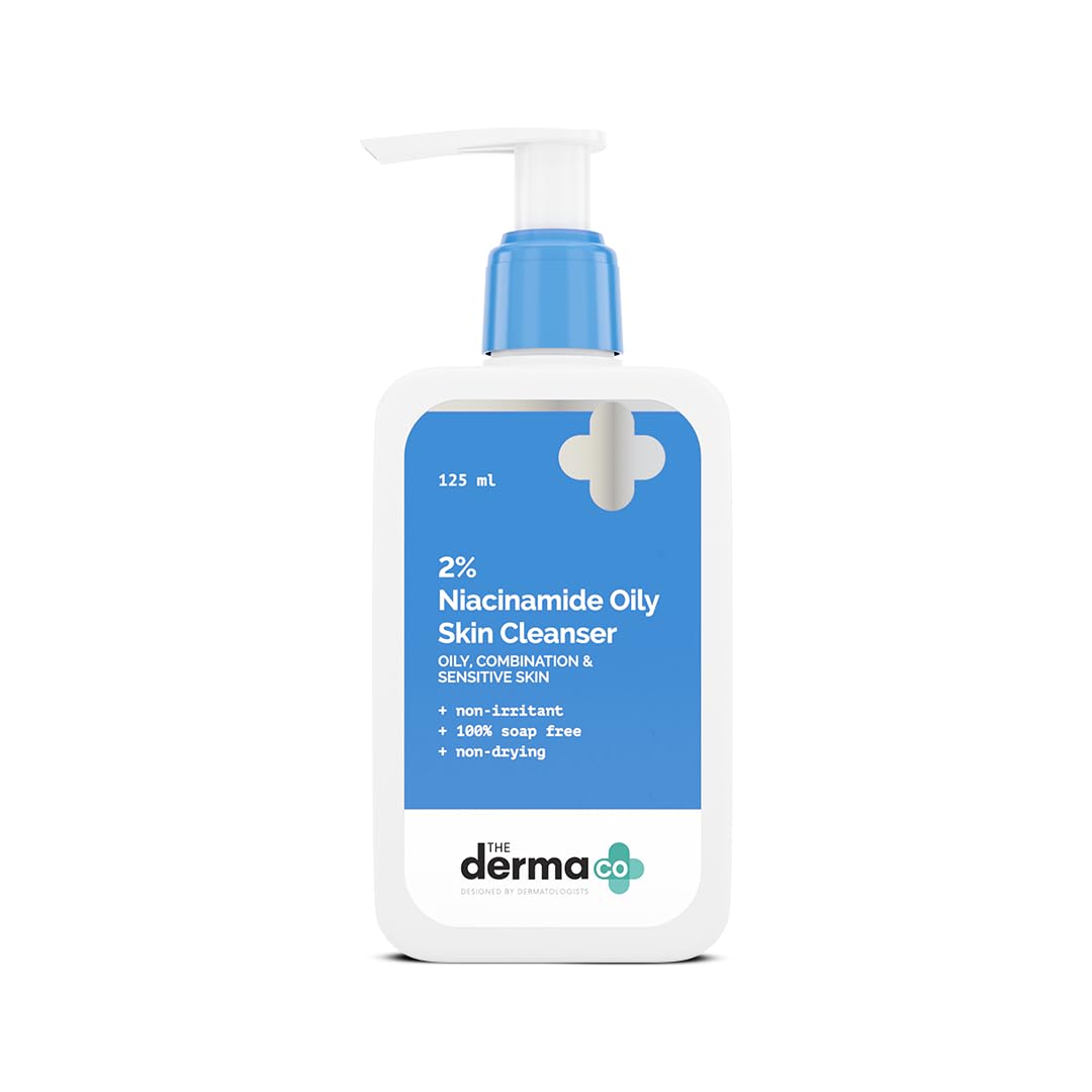 The Derma Co. 2% Niacinamide Oily Skin Cleanser for Sensitive, Oily & Combination Skin, 125ml (8904417309188)