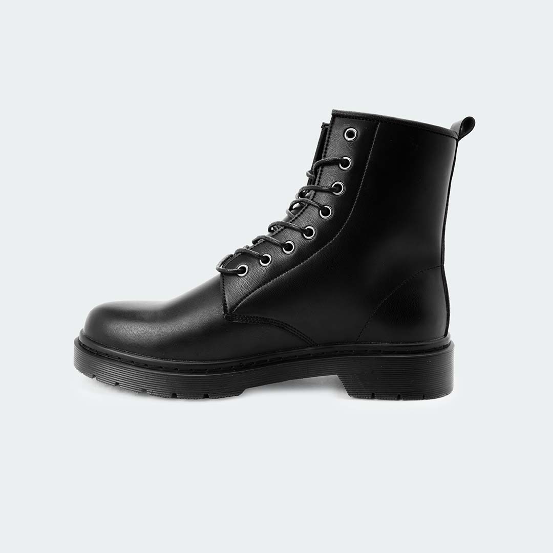 ALFRED 468 C -Black Lace Up Boots For Men -Caliber Shoes Nepal