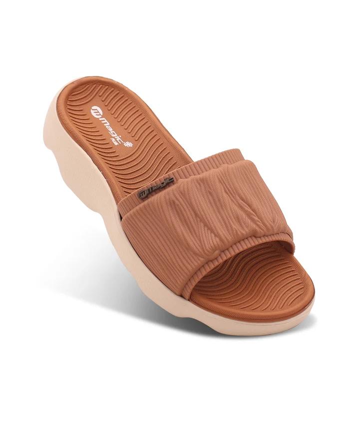 DOCTOR SOLE Magic+ Women's Cushioned Comfort Slide Sandals – Lightweight Orthopedic Slip-On Slides for Everyday Wear