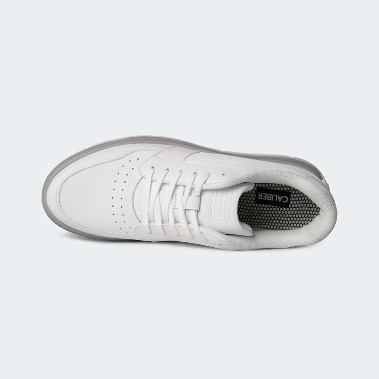 CARBON 579C -White Casual Sneakers For Men – Caliber Shoes Nepal