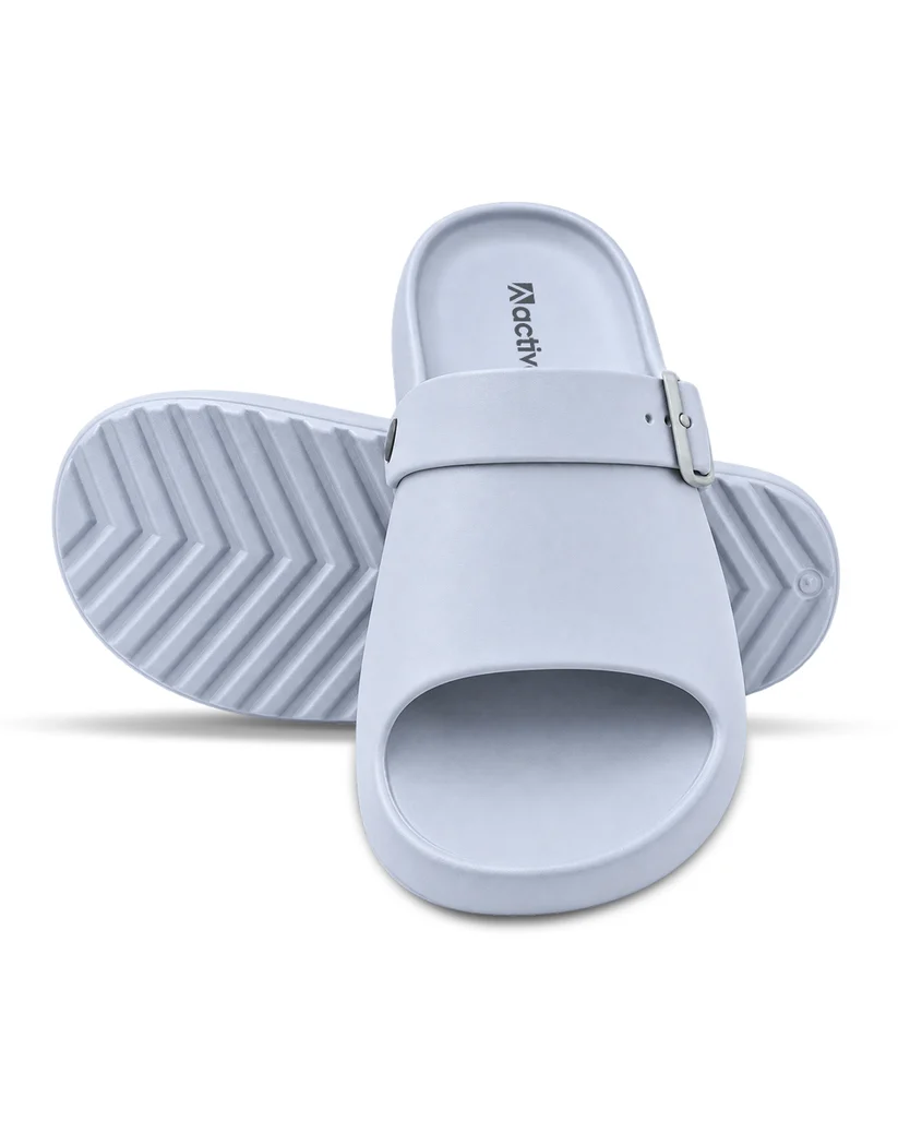 Men's Adjustable Comfort Slides with Buckle Strap for Everyday Wear