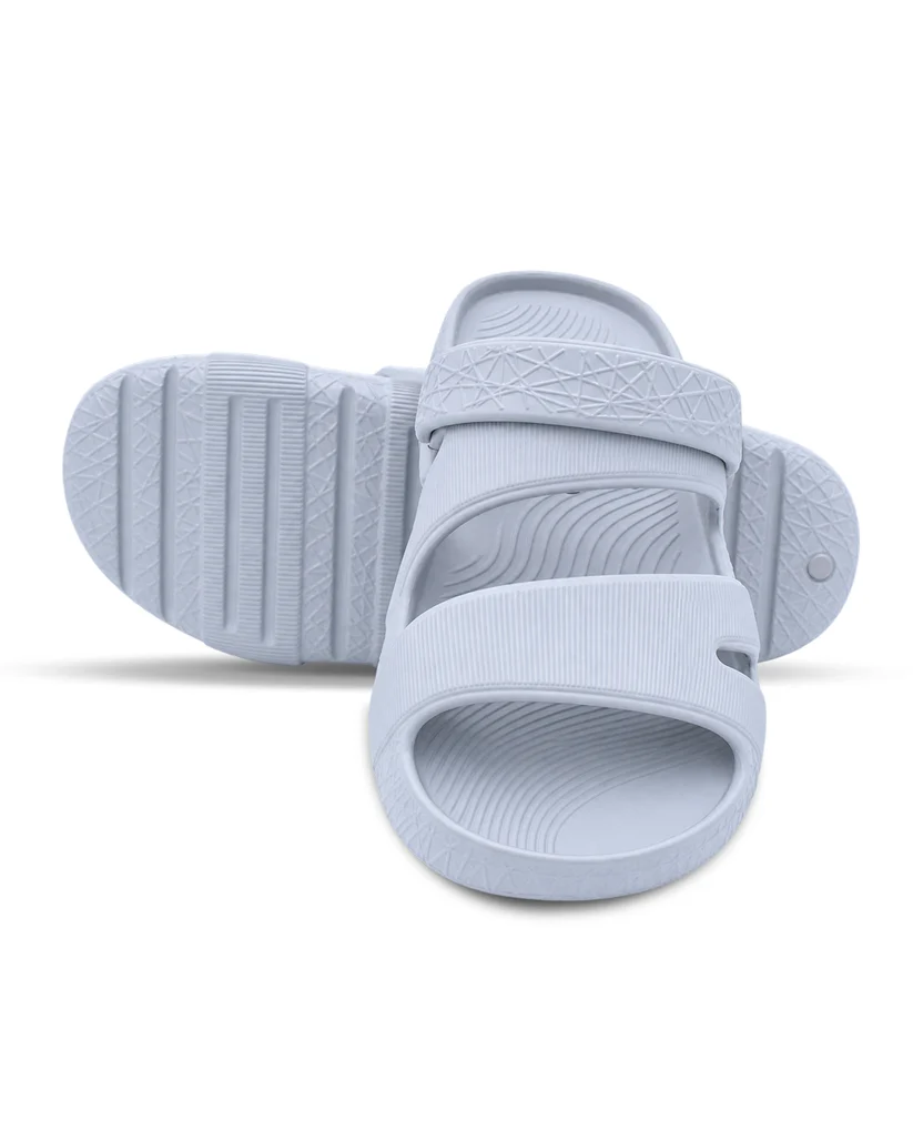 Men's Black and Grey Comfort Sandals | Adjustable Strap Casual Footwear