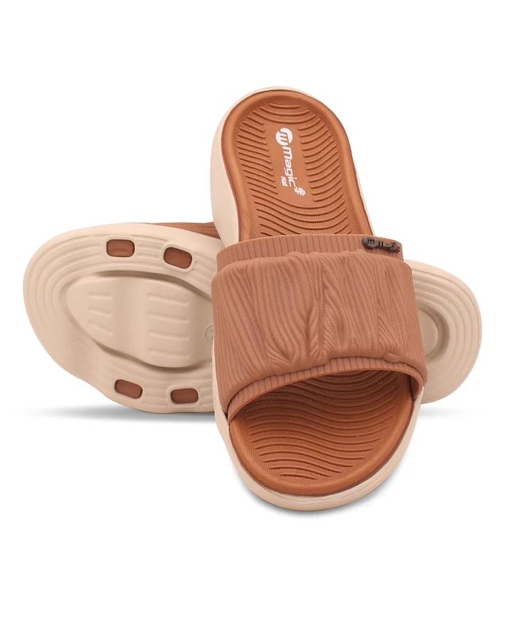 DOCTOR SOLE Magic+ Women's Cushioned Comfort Slide Sandals – Lightweight Orthopedic Slip-On Slides for Everyday Wear