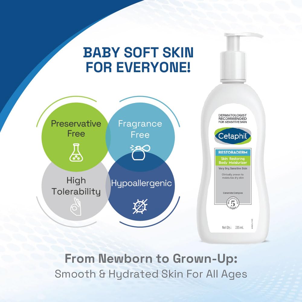 Cetaphile Restoraderm Body Moisturizer,295ml (GAL000021)