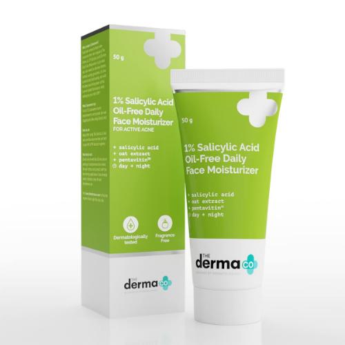 The Derma Co. 1% Salicylic Acid Oil-Free Daily Face Moisturizer 50gm (8906087776024)