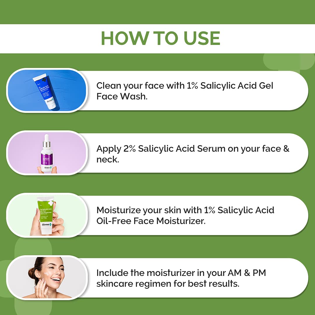 The Derma Co. 1% Salicylic Acid Oil-Free Daily Face Moisturizer 50gm (8906087776024)