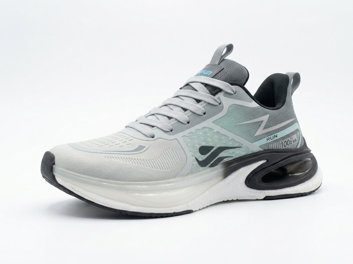 Run Shoes Men’s Light Grey Sneakers(7161)