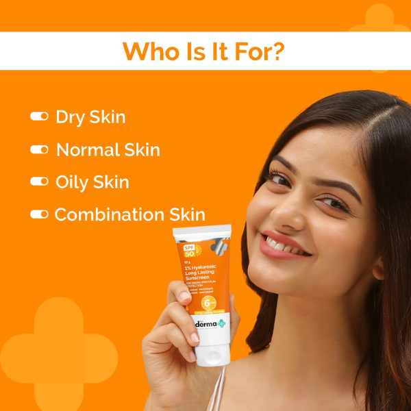 The Derma Co. 1% Hyaluronic Long Lasting Sunscreen, 50gm (8904417311662