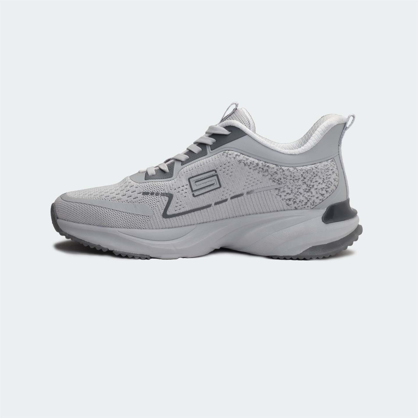 SHADOW-X 748 -Light Grey Sport Shoes for Men -Caliber Shoes Nepal