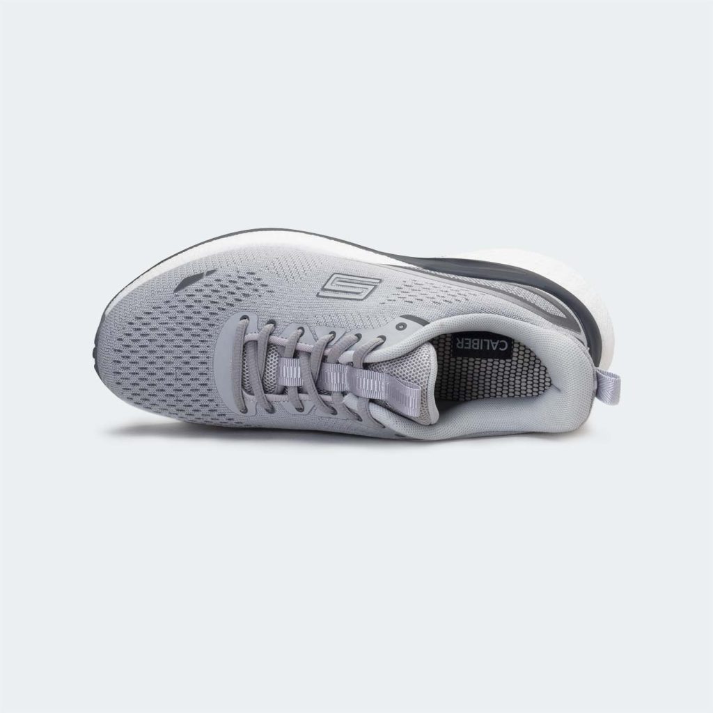 VELOCITY 753 -Light Grey Sport Shoes for Men -Caliber Shoes Nepal