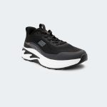 VELTRIX 762.2-Black and White Sports Shoes For Men -Caliber Shoes Nepal