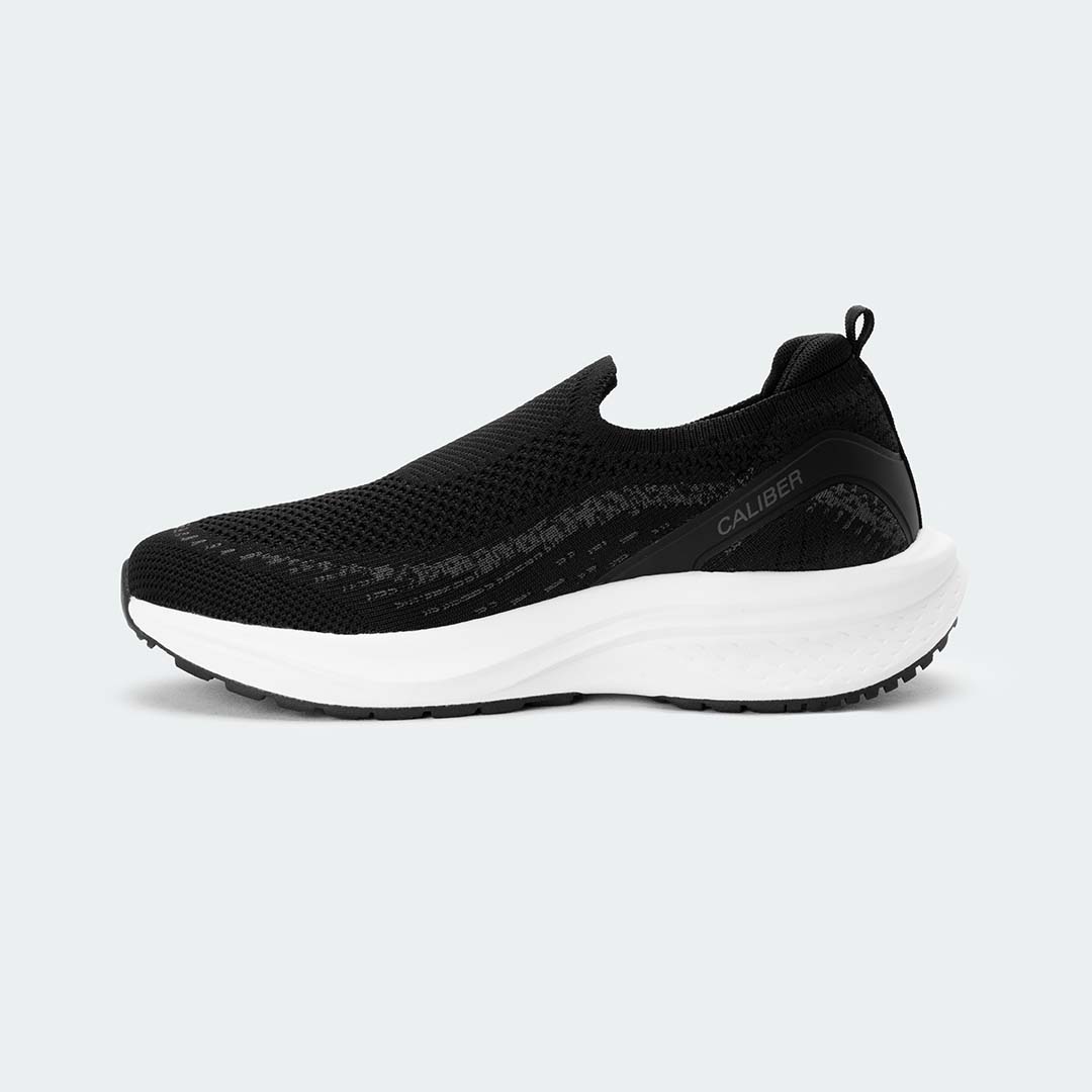 CaliberSWIFTKNIT 763W – Black Slip-On Shoes For Women
