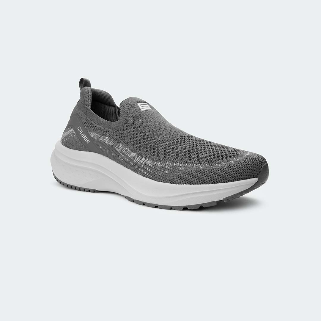 SWIFTKNIT 763 -Grey Slip-On Shoes For Women -