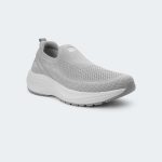 SWIFTKNIT 763 -Light Grey Slip-On Shoes For Men -Caliber Shoes Nepal