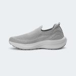 SWIFTKNIT 763 -Light Grey Slip-On Shoes For Men -Caliber Shoes Nepal