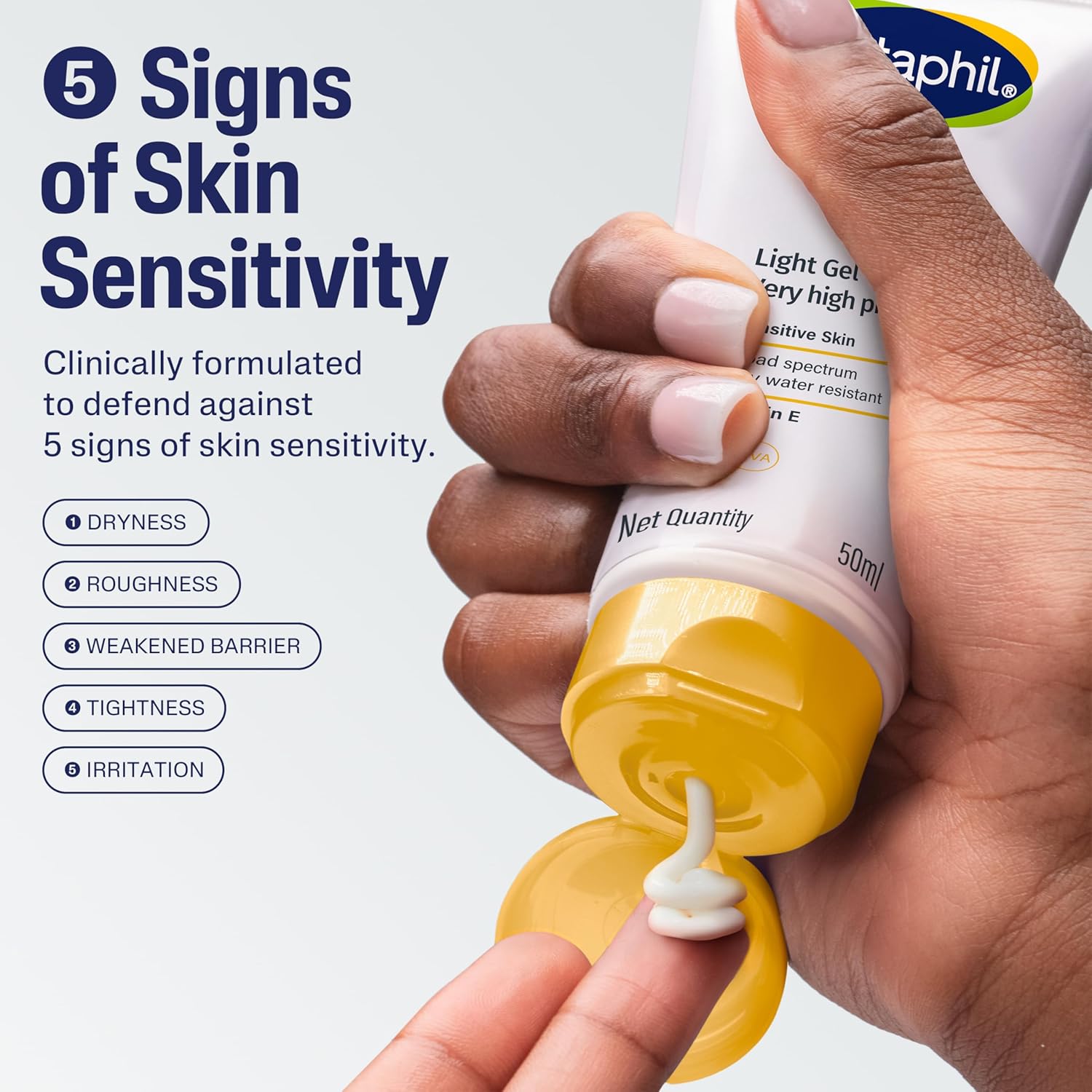 Cetaphile Sun Light High Protection Sunscreen Gel SPF 50+, 50ml