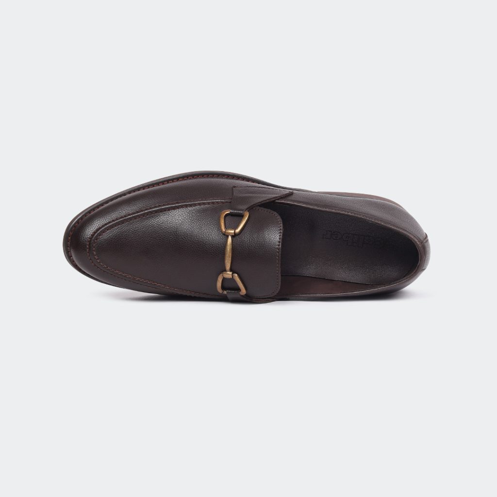 LUTHER A540G -Coffee Lace Up Formal Shoes For Men -Caliber Shoes Nepal