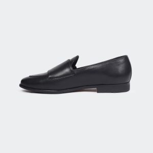 ANGELO B714C -Black Penny Loafers For Men -Caliber Shoes Nepal