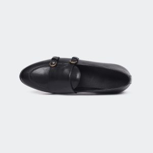 ANGELO B714C -Black Penny Loafers For Men -Caliber Shoes Nepal