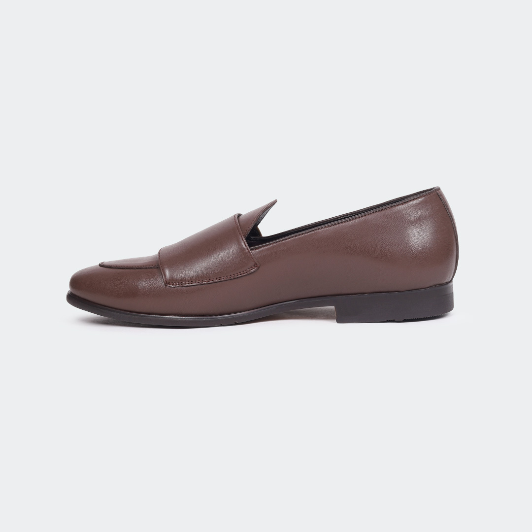 ANGELO B714C -Coffee Penny Loafers For Men -Caliber Shoes Nepal