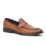 T 654 C -Coffee/R Penny Formal Shoes For Men -Caliber Shoes Nepal